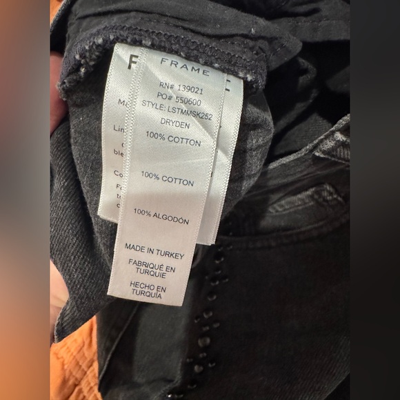 FRAME Demin Skirt with Details - Gray Wash - size 31 - Picture 6 of 9